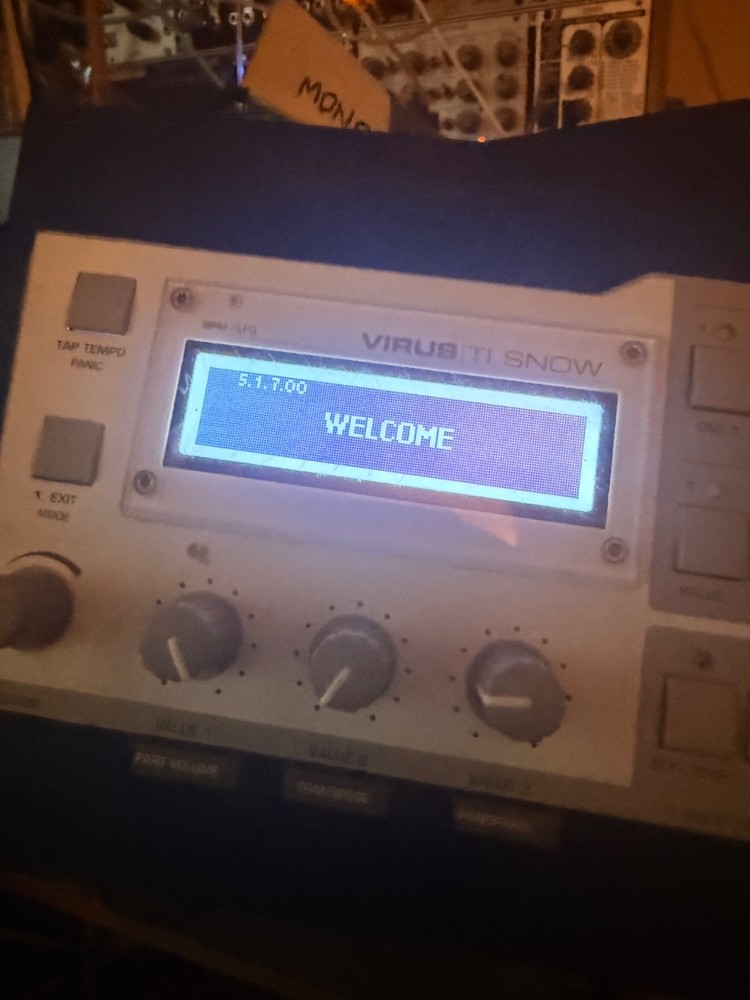 access virus snow desktop synthesizer custom black trim
