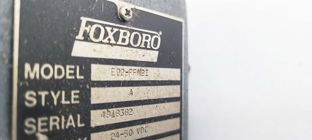 Foxboro Air to Current Converter E92-FFN2I A & Mounting Bracket 4-20 mA PLC