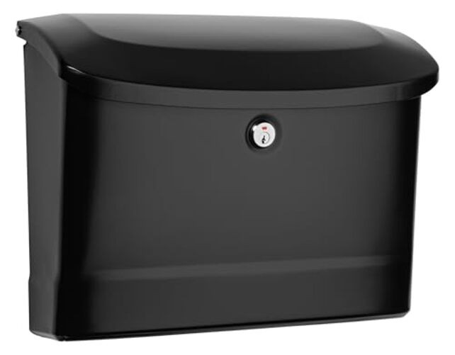 Princeton Locking, Wall-Mounted Mailbox for Outside, Metal Galvanized Medium