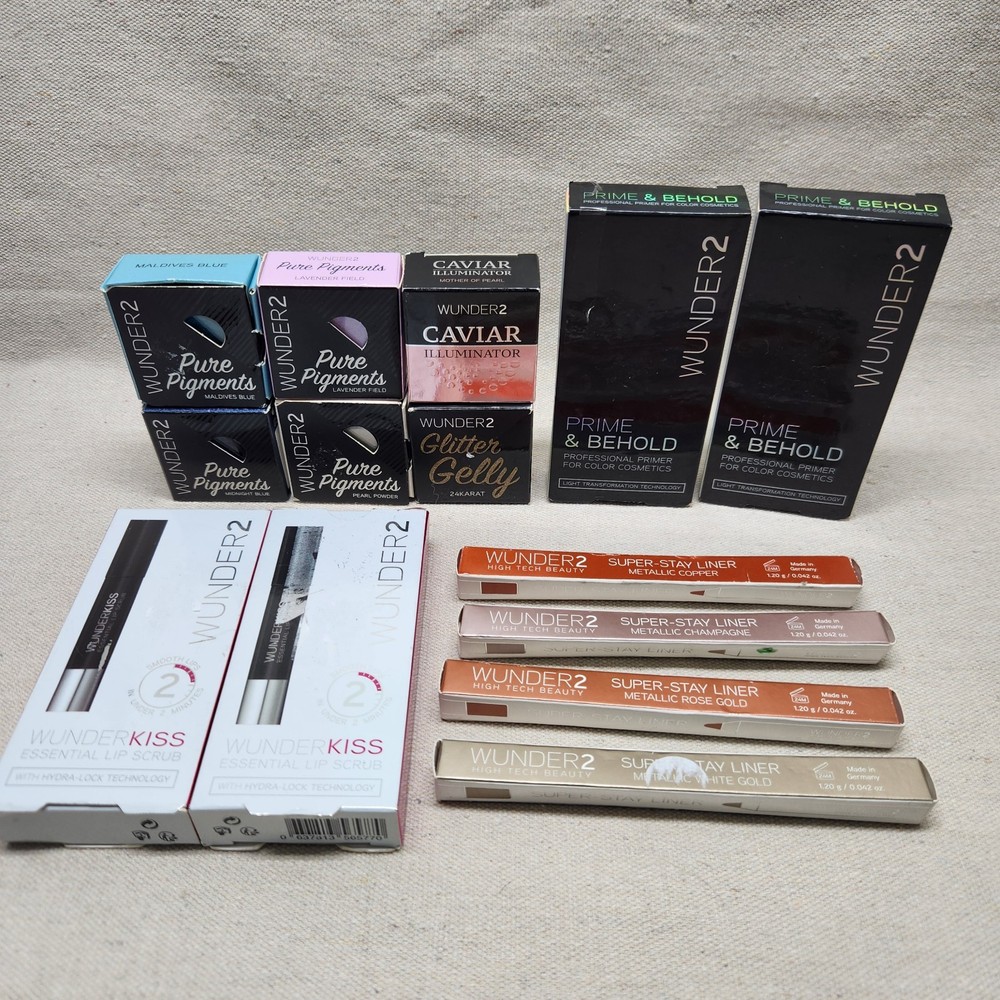 Lot Wunder2 Makeup Cosmetics Primer Lip Liner Shadow Scrub
