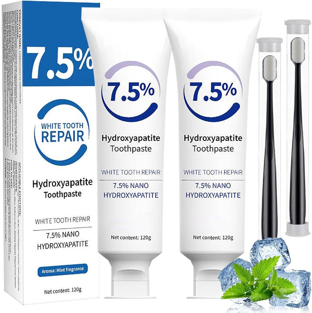 7.5% Hydroxyapatite Toothpaste Fluoride-Free Hydroxyapatite Toothpaste Whiten..