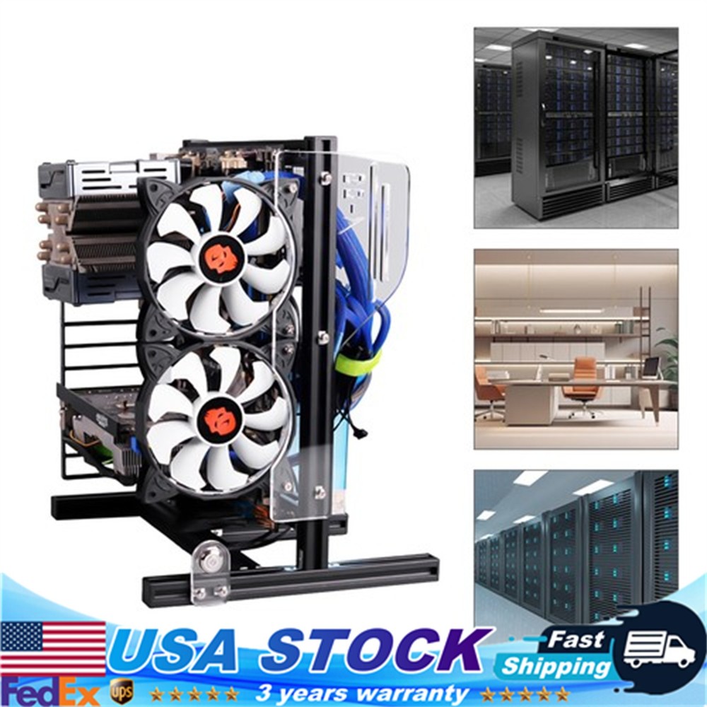 PC Frame Vertical Test Bench Open Air Case Chassic Motherboard Frame Holder DIY