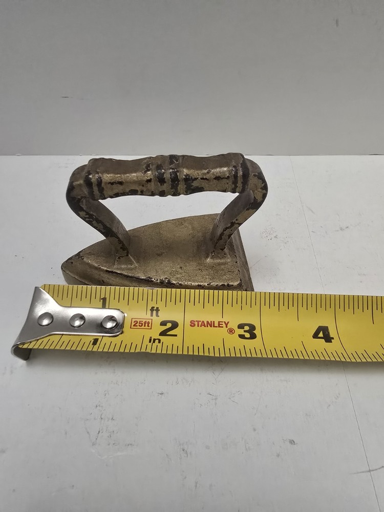 Antique Cast Iron Mini Sad Iron, 3"