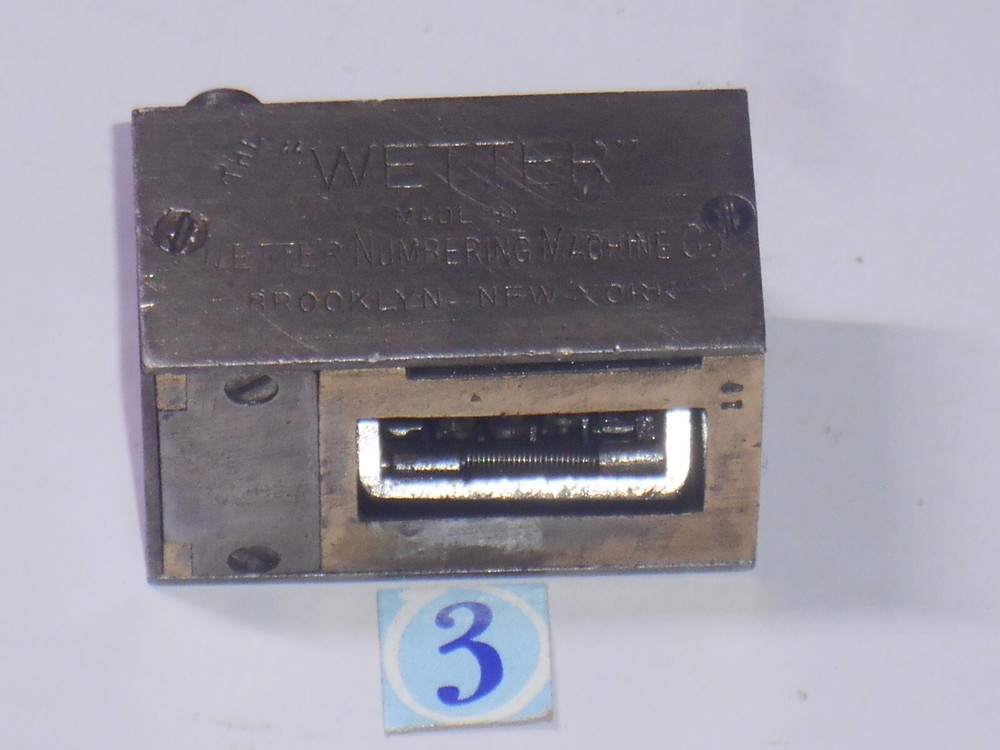 WETTER | letterpress numbering machine | 3