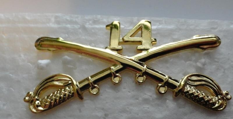 14th Cavalry Crossed Sabers - New