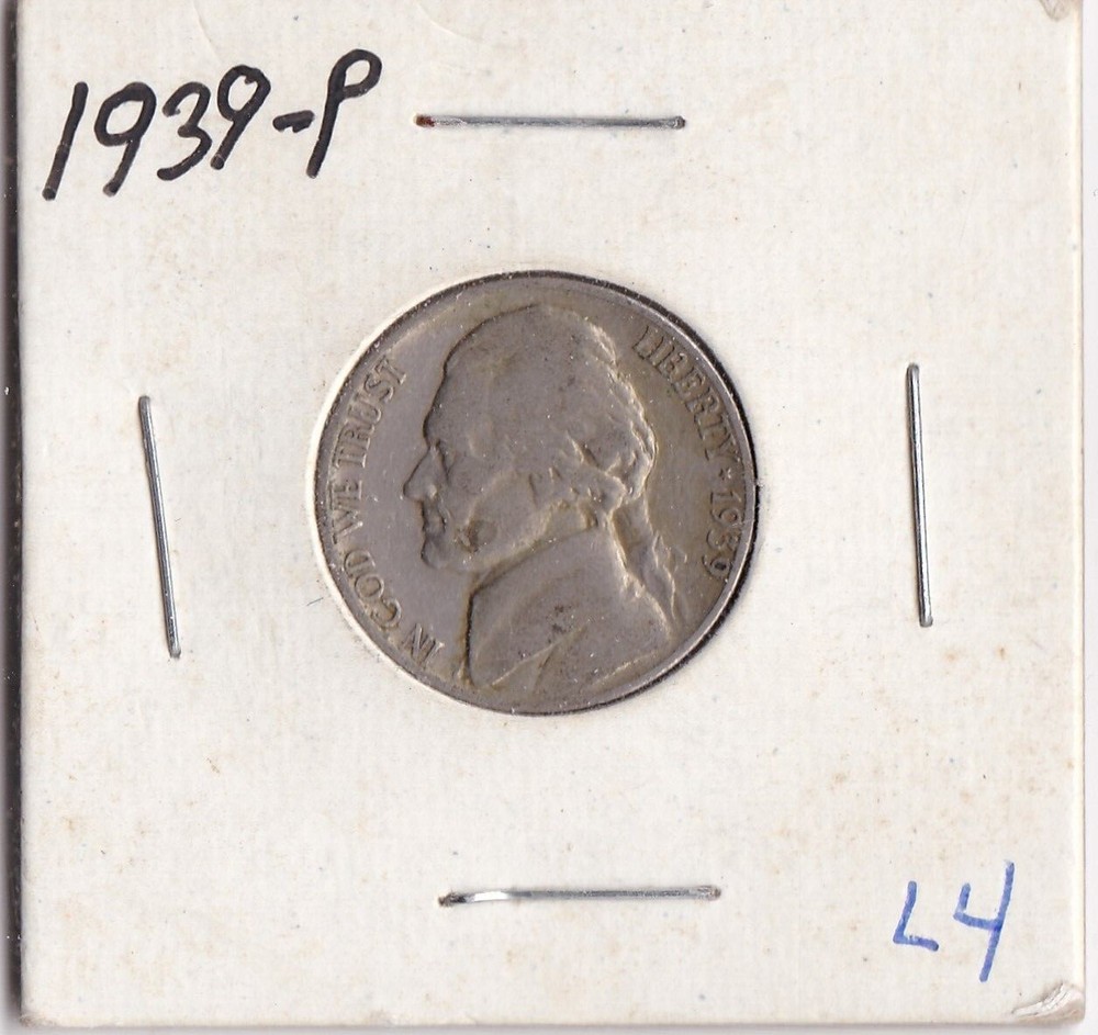 1939 Jefferson Nickel L4