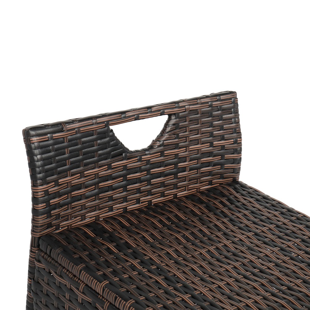 USA Warehouse,Frame Can Accommodate Gradient Footstool Locker Rattan Locker