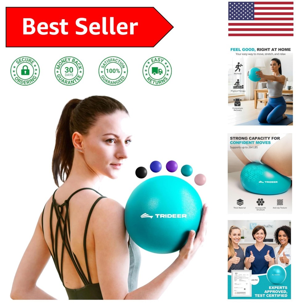 Versatile 9-Inch Mini Exercise Ball for Core Strengthening and Physical Therapy