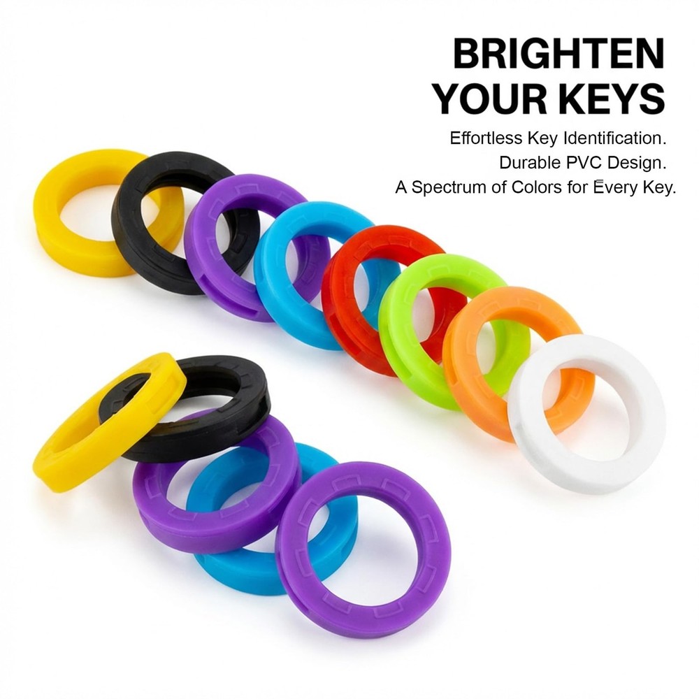 40 PCS Key Covers Caps - Sukh Identifiers small, Mixed