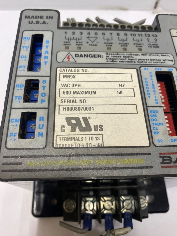 BALDOR Industrial Solid State Motor Control Soft Start MB9X