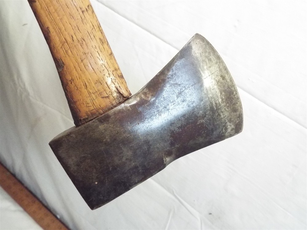 Evansville Tool Works Axe Single Bit Embossed Wood Ax TESTED