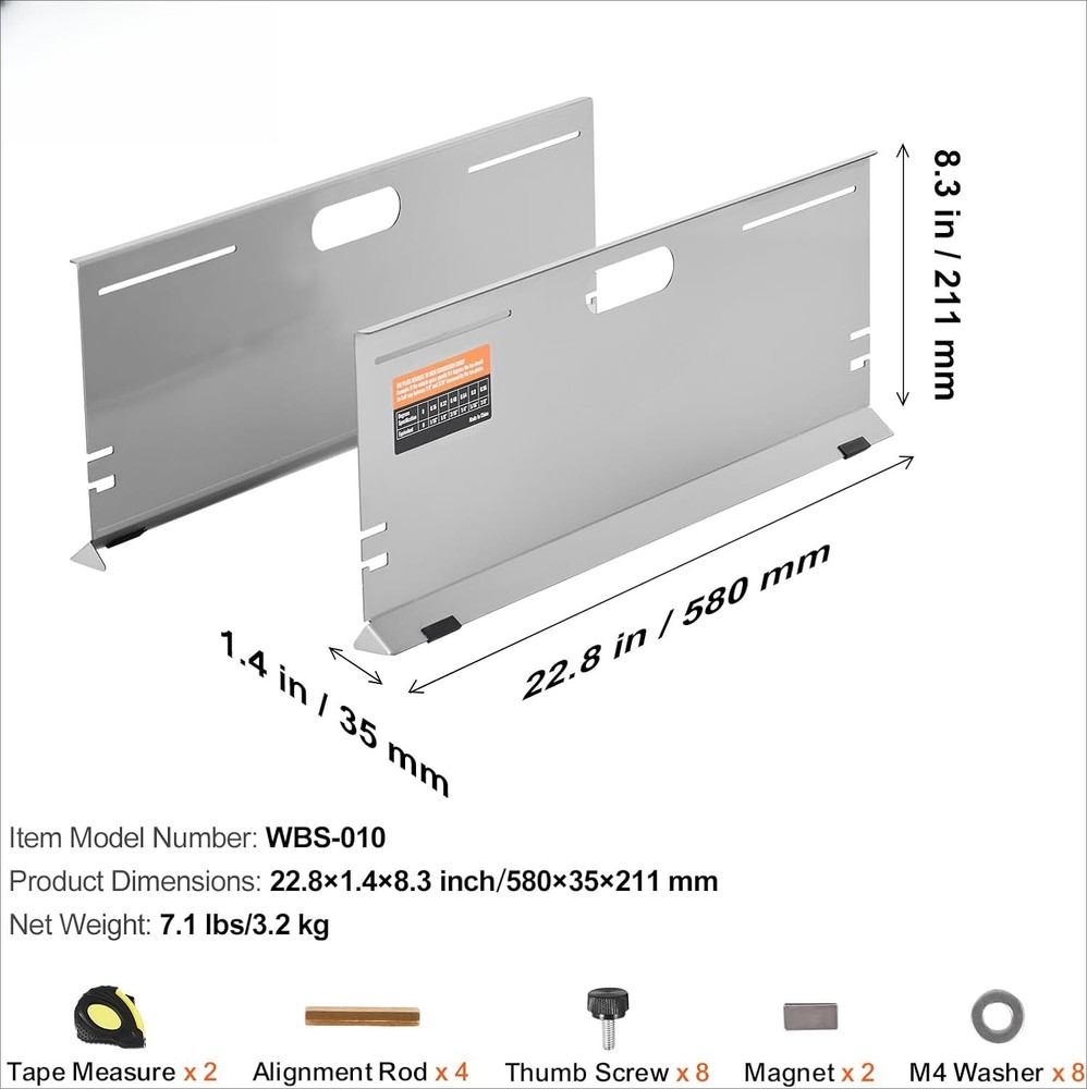 Wheel Alignment Tool Kit, includes 2 alignment plates,
