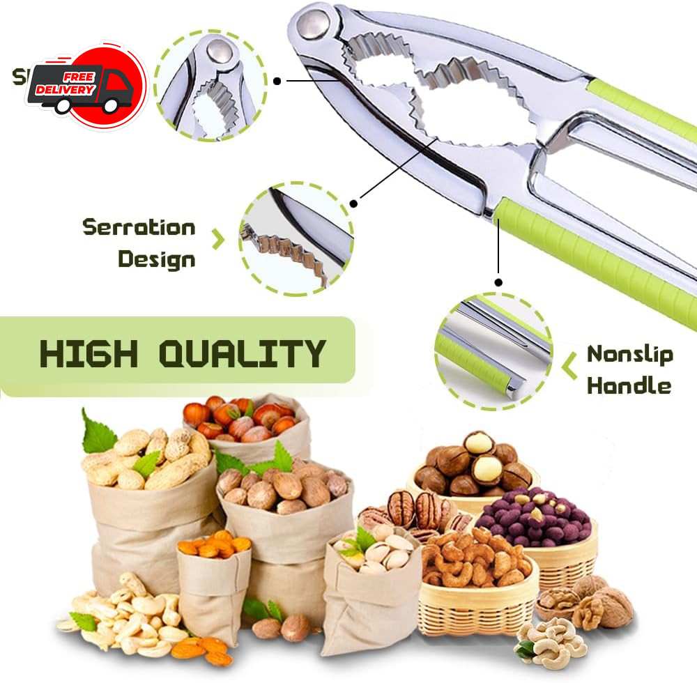 Nut Cracker, Nutcracker, Seafood Tools, Walnut Cracker for All Nuts, Heavy Duty