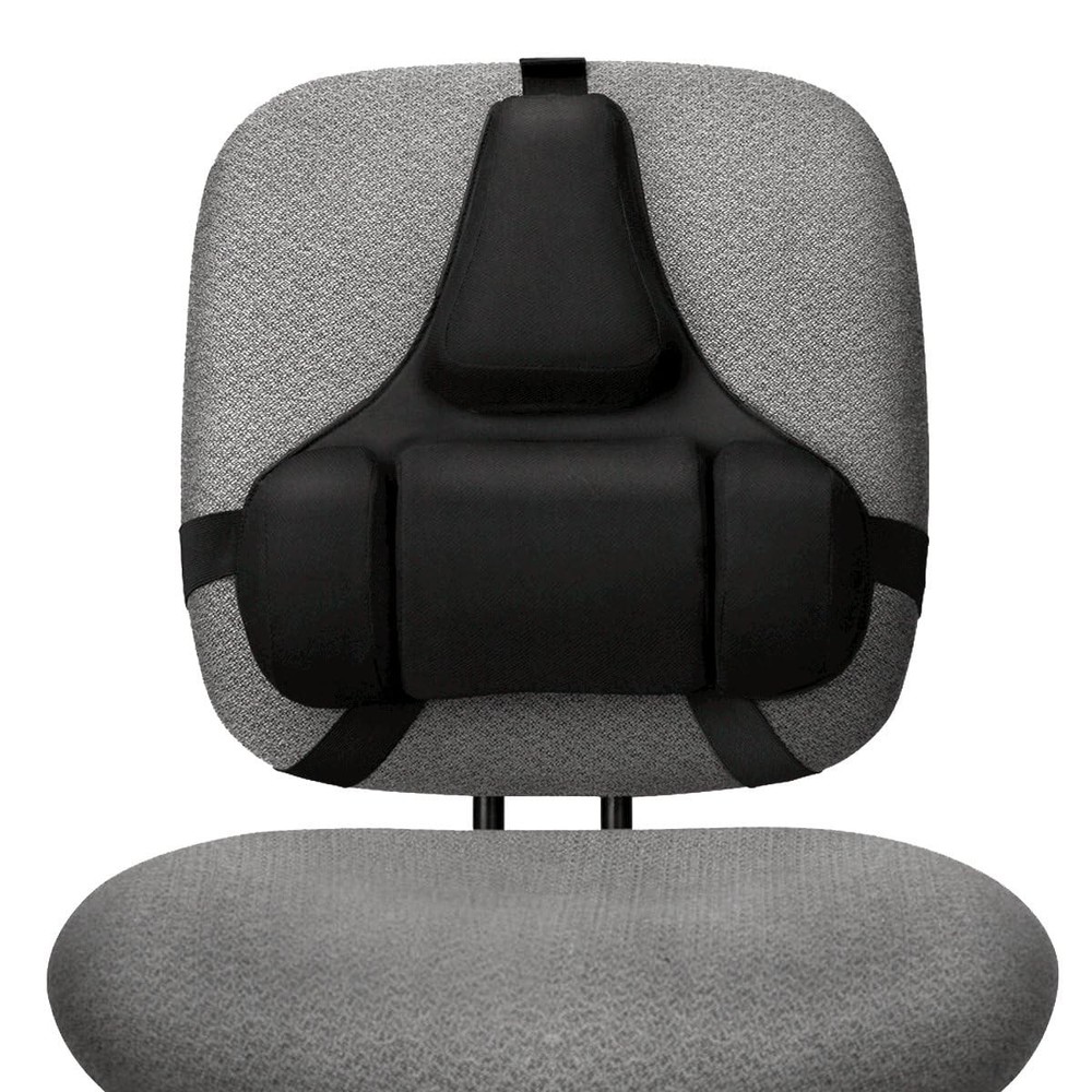 FELLOWES PROFESSIONAL SERIES BACK SUPPORT, BLACK (8037601) - BLACK