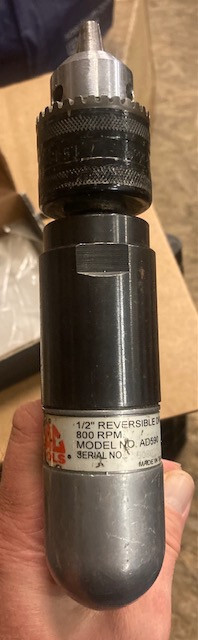 MAC TOOLS AD590 1/2" Reversible Aluminum Keyed-Chuck Air Drill