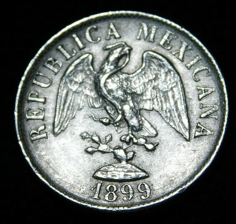Mexico 1899 20 Centavos Silver ------ A22-2-429