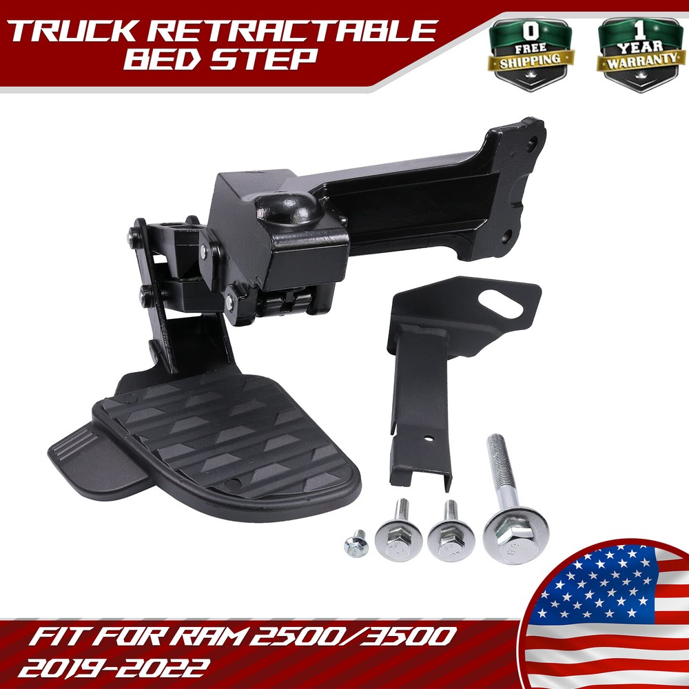 Rear Bedstep Step Retractable Bumper Fit For Dodge Ram 2500 2022