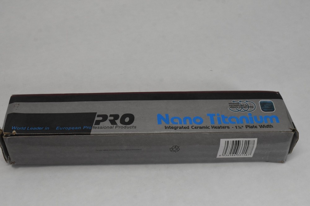 Nano Titanium Plate LED Temperature Settings Digital Ionic Straightener 1-1/4"