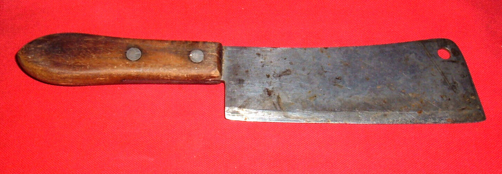 Vintage (12") Cleaver With Wood Handle