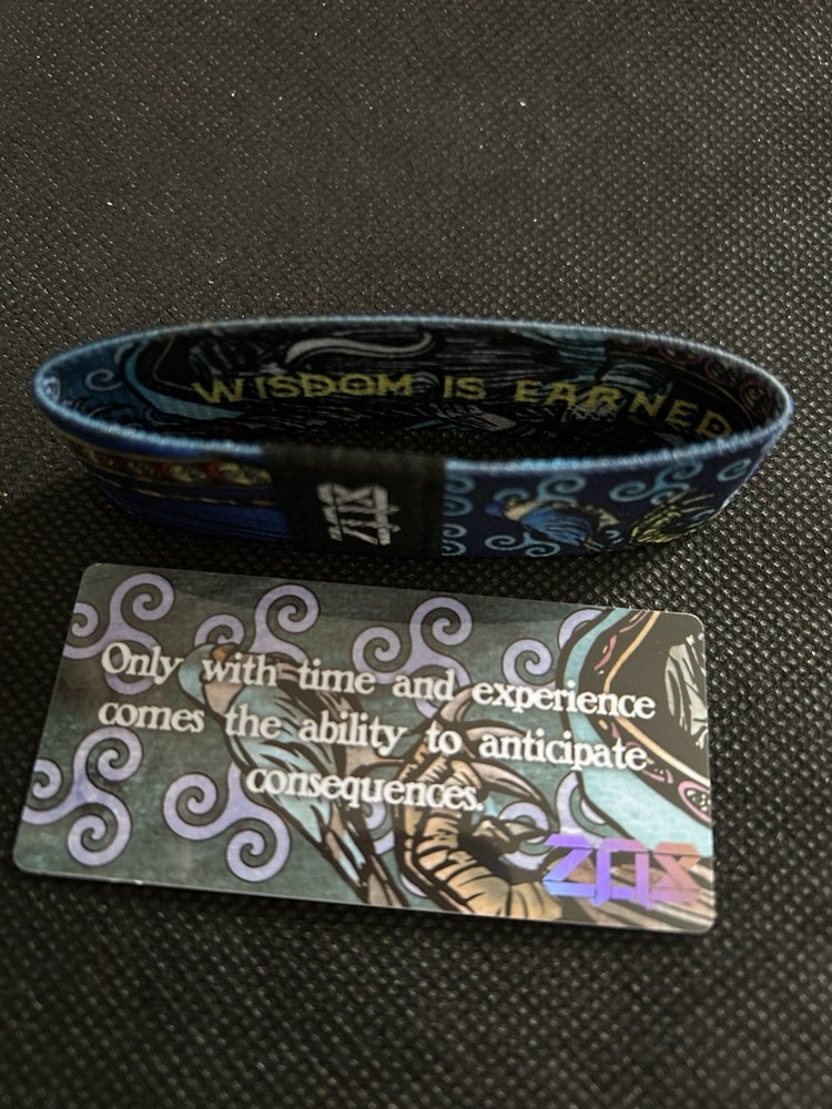 Wisdom Is Earned Zox Strap Reversible Wristband
