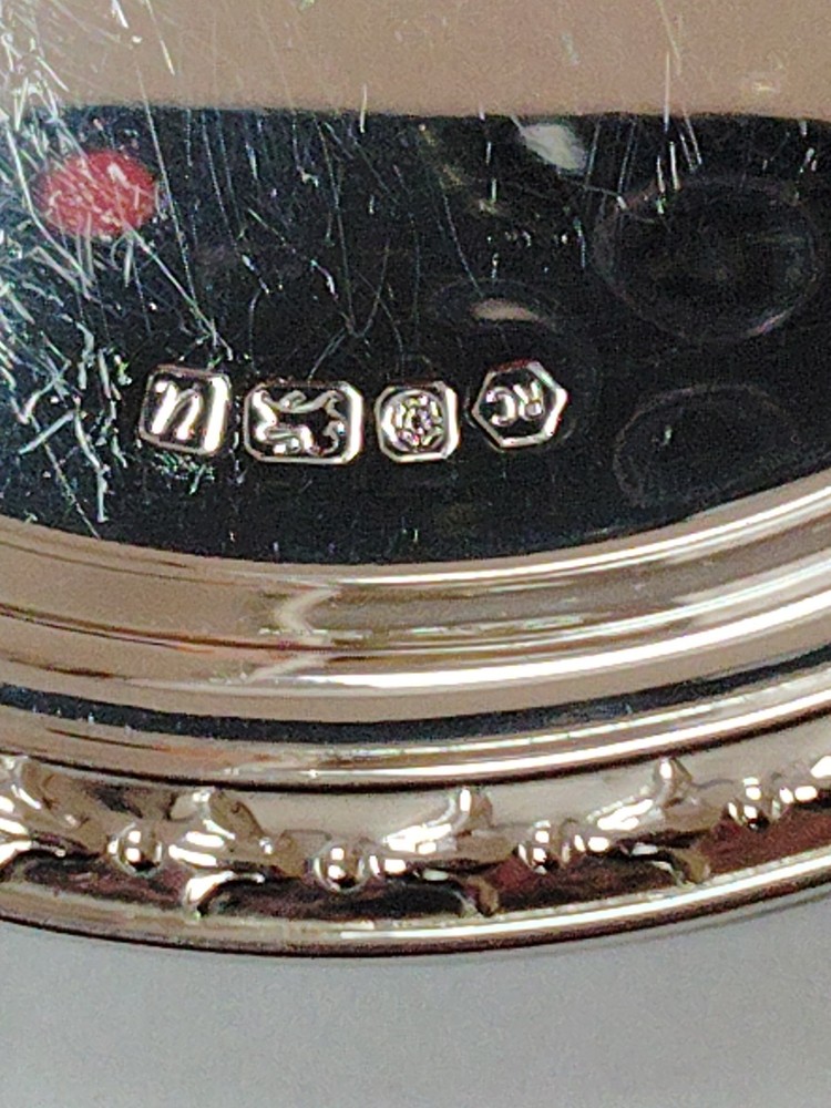 Solid Sterling Silver Small Trinket Tray Hallmarked Sheffield 1994