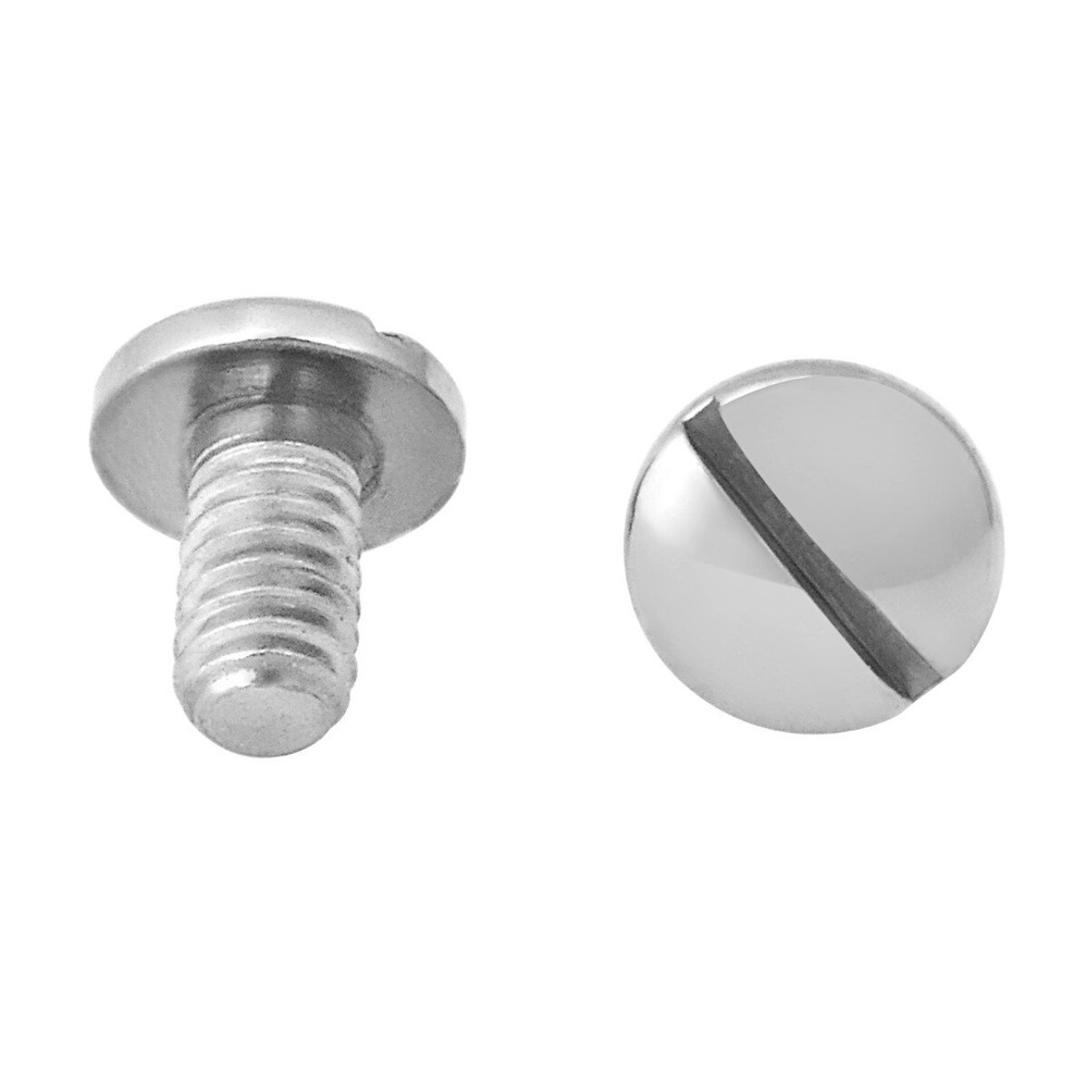2 PC SCREWS REPLACEMENT FOR CARTIER LOVE BRACELET EXTRA THICKER THREAD SILVER TQ