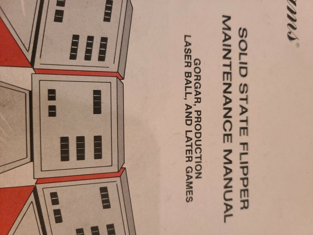 ORIGINAL Williams Solid State Flipper Maintenance Manual 34 pages December 1979
