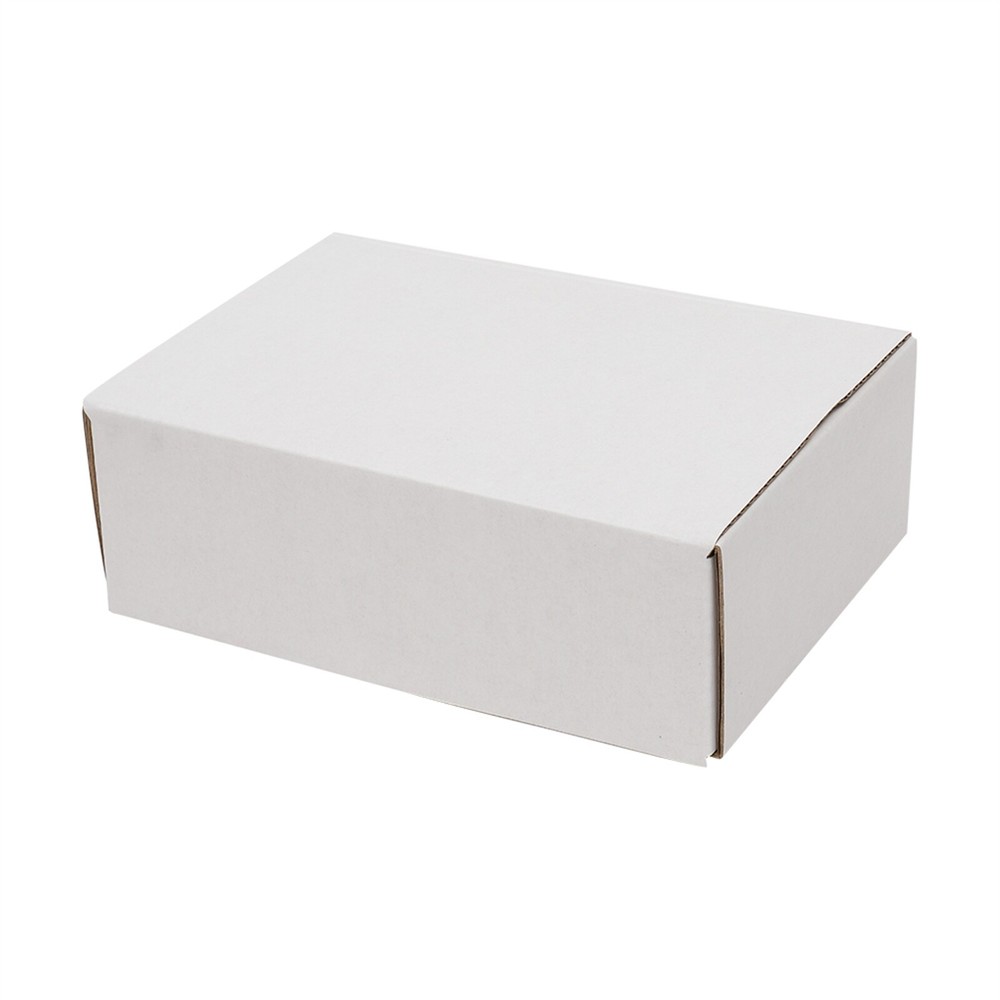 50 Pack Corrugated Packaging Boxes White Cardboard Boxes and Yellow Inside 6x4x2