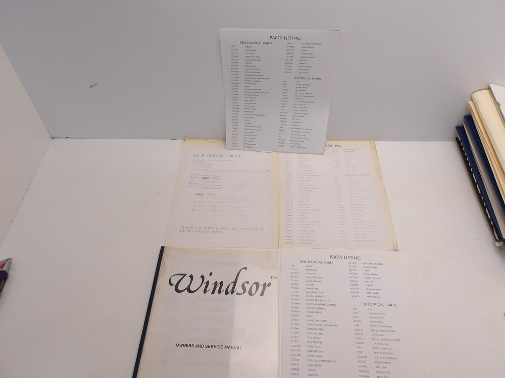 ICE-  Windsor- Owners and Service Manual w/Schematics
