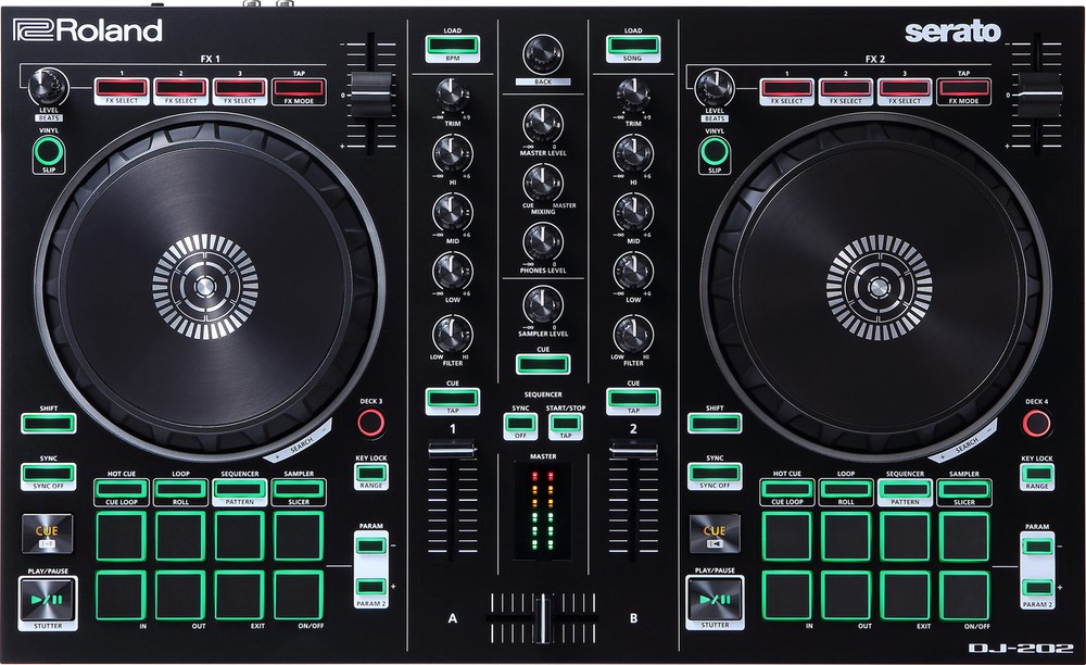 Roland DJ-202 DJ Controller w/ Stand