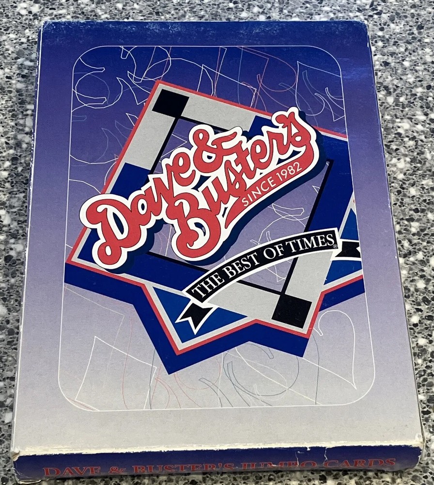 “DAVE & BUSTER’S” JUMBO PLAYING CARDS-RARE!