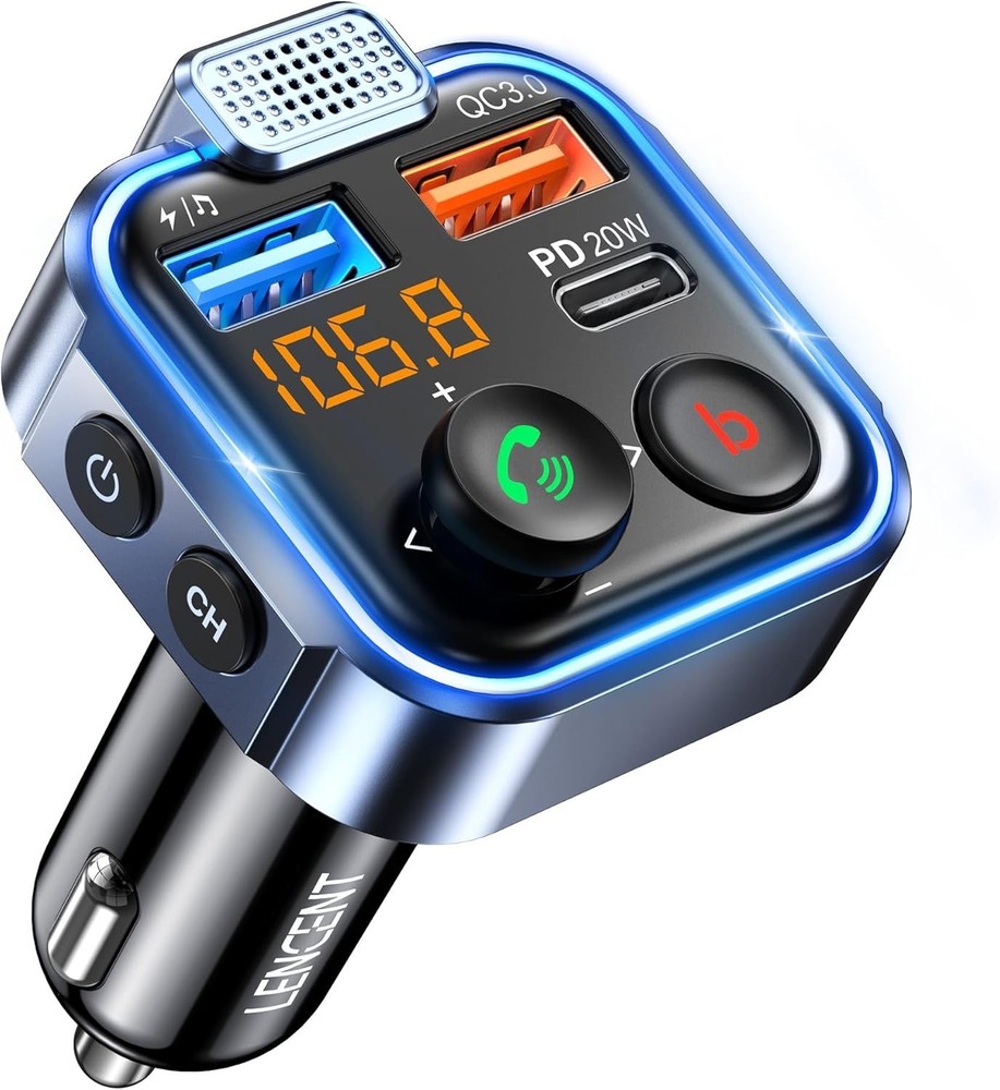Bluetooth FM Transmitter: 20W Fast Charger & Ultimate Audio Experience