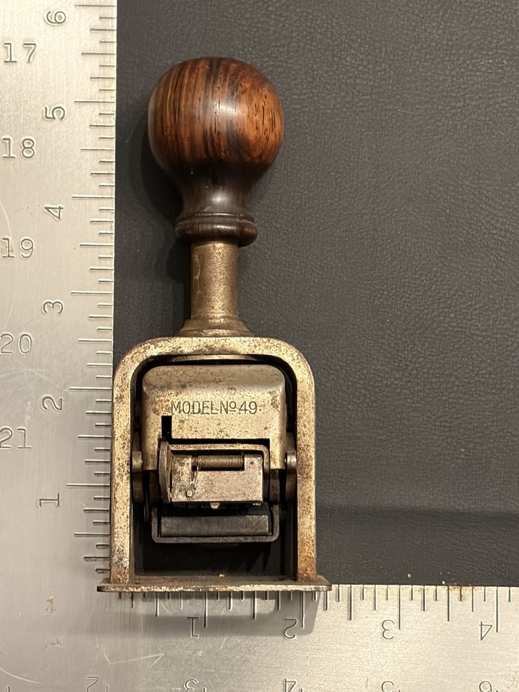 Bates Model 49 Numbering Machine Working Advances Tested 5-Digit