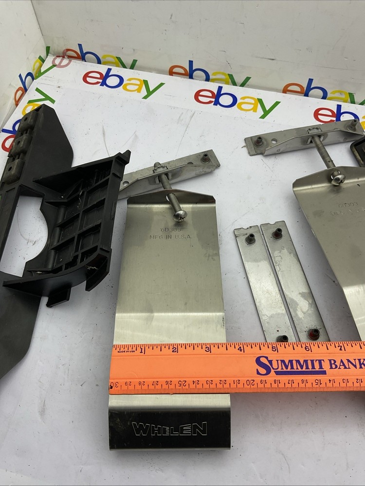 Whelen 6D303 Lightbar Gutter Strap Complete Kit 2013-19 Ford Interceptor