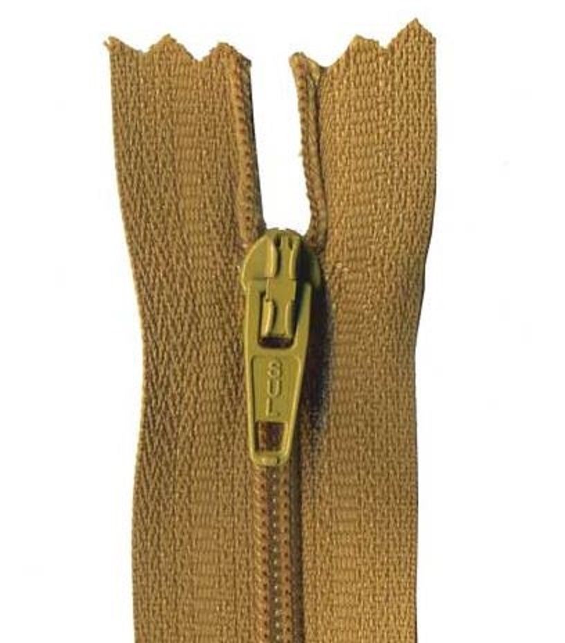 55cm Antique Brown Dress Zip