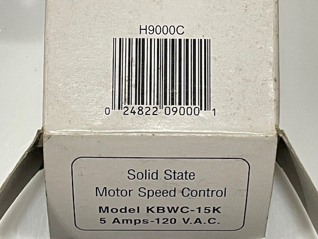 KB Electronics Solid State Motor Speed Control KBWC-15K 5 Amp 120 VAC