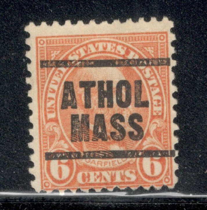 Sc # 638 ~ 6 cent James Garfield Issue, Precancel,  ATHOL MASS