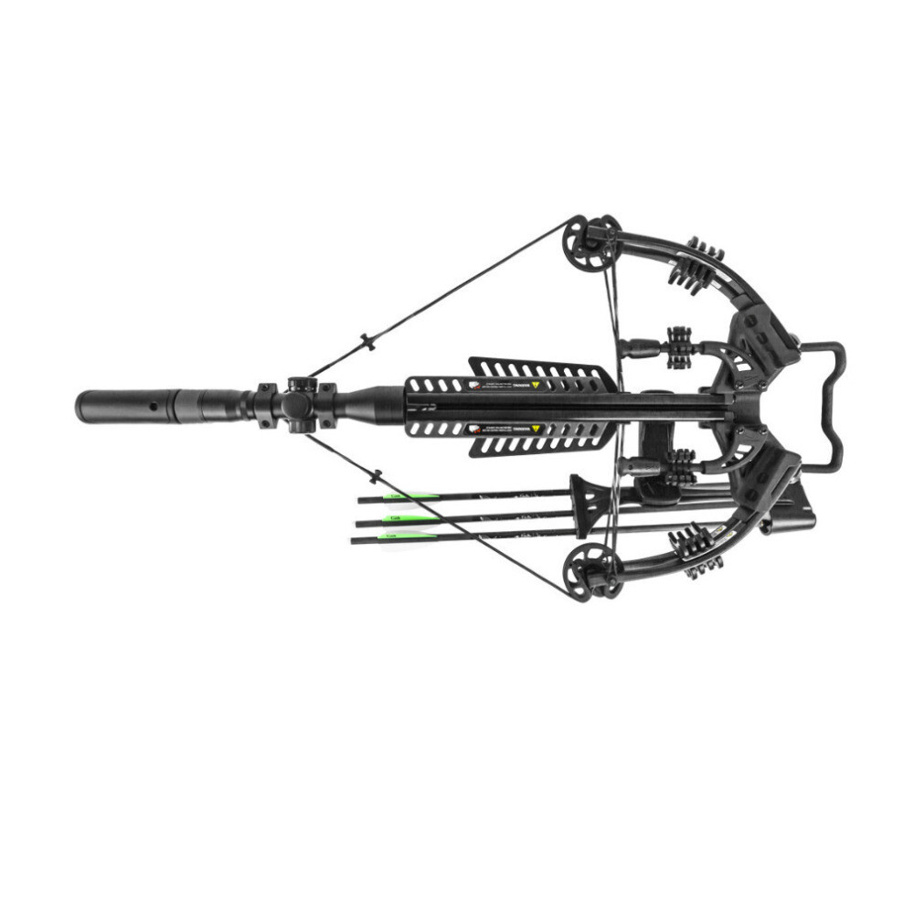 Killer Instinct Burner 415 FPS Crossbow Package Gray Camo Bundle