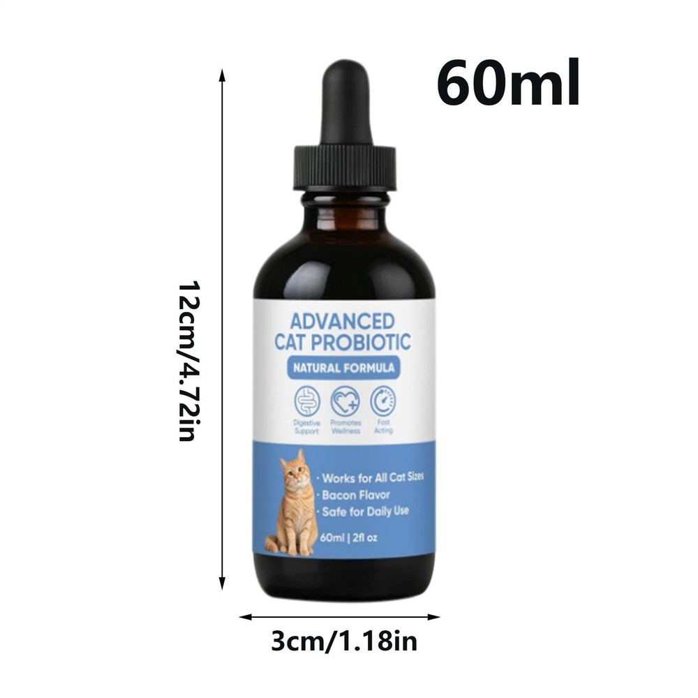 Advanced Cat Probiotic Drops – Digestive Support for Cats 60ml