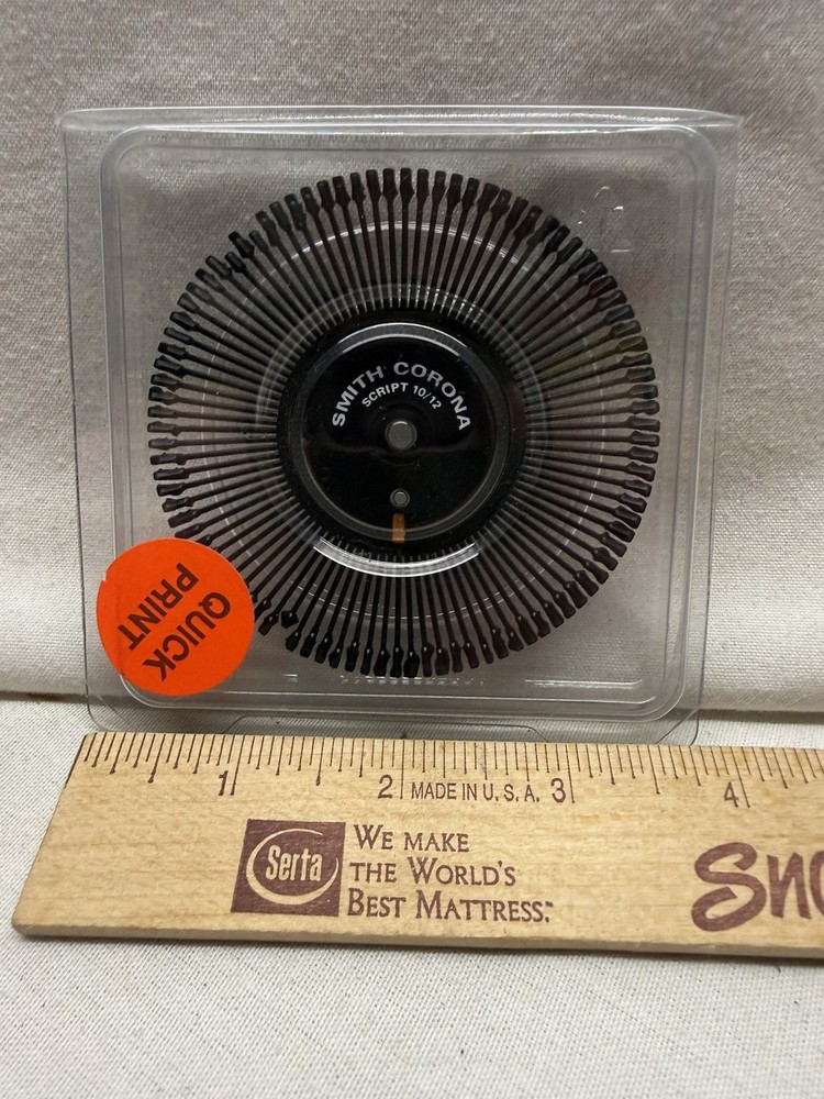 Smith Corona Genuine Script 10/12 Daisywheel Wheel For Electronic Typewriter