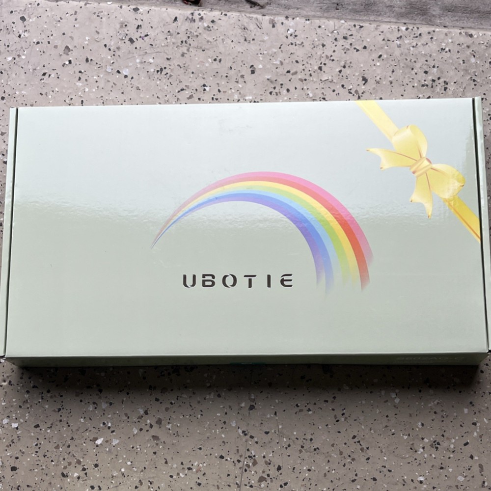 UBOTIE Keyboard Boxed Rainbow Design