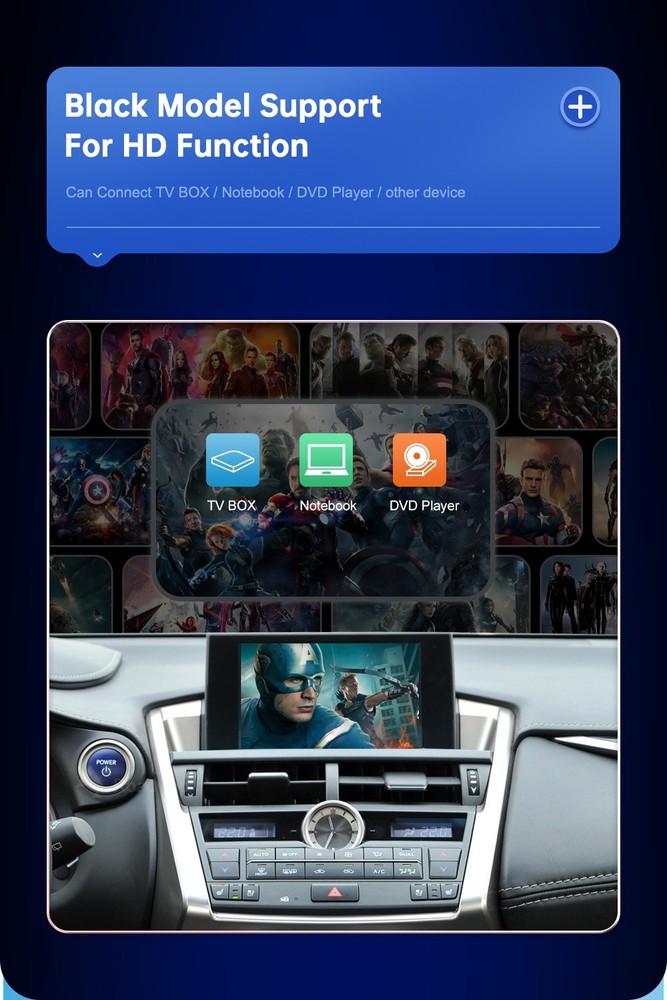 Wireless CarPlay Android Auto High Configuration Module For Lexus RX 2016-2019