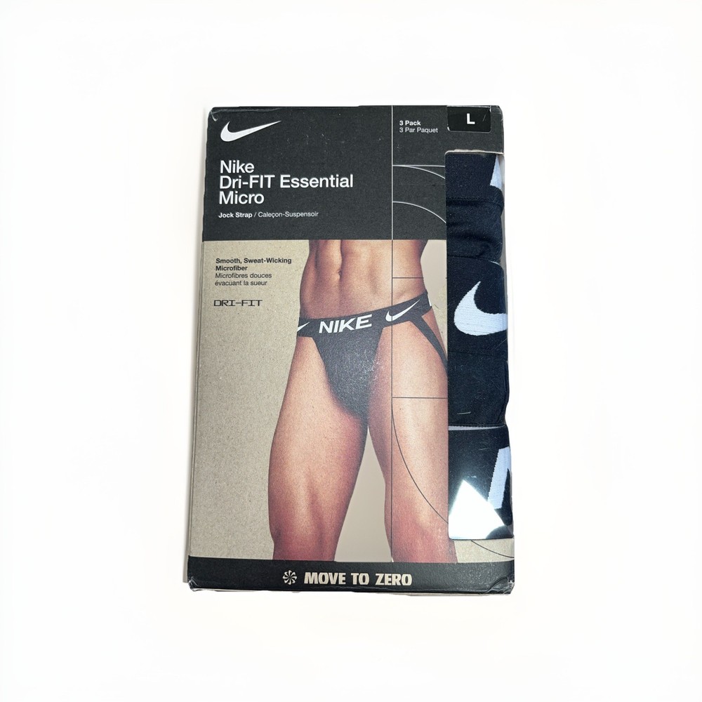 (1) Pack of 3 Nike Men’s Jock Strap Size L