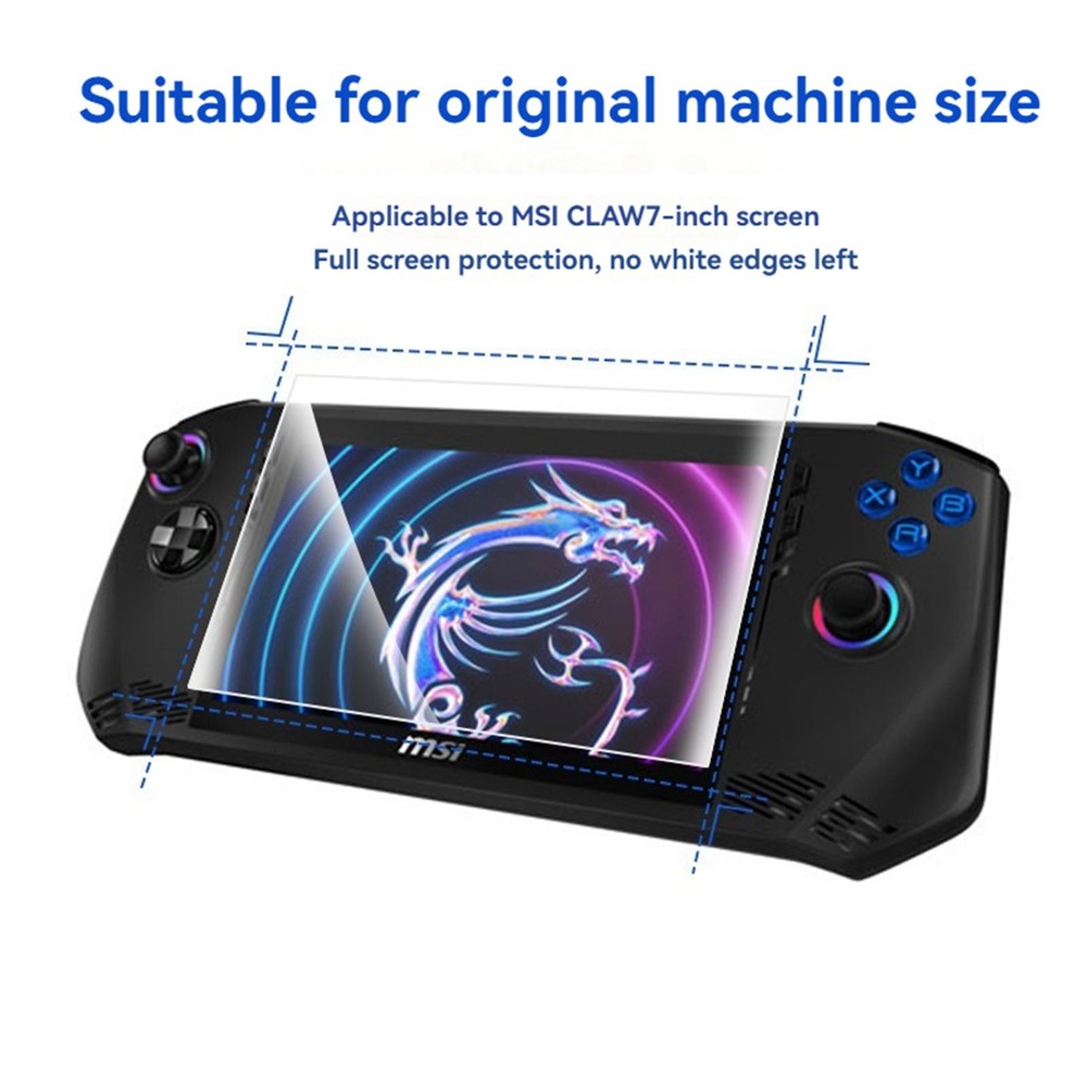 Screen Protector HD Tempered Film for MSI Claw Gaming Handheld Gaming Console