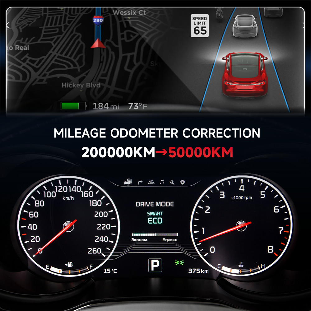 OBDPROG M500 Code Reader Mileage Odometer Correction Diagnostic Tool Oil Reset
