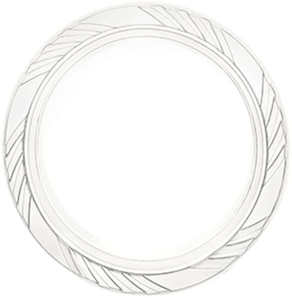 200 Clear Plastic Plates Set - 9 Inch Plastic Dinner Plates,