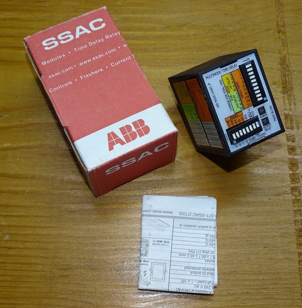 TRDU230A2 Time Delay Relay, SSAC, NEW, Multi-Function relays, timer, industrial