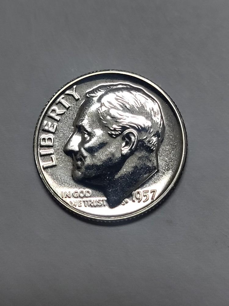 1957 PROOF Roosevelt Dime !