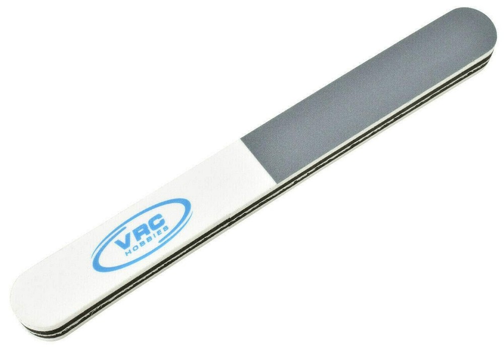 Tri-Grit Plastic Model Burr Remover Sanding Stick File - 5 Pack