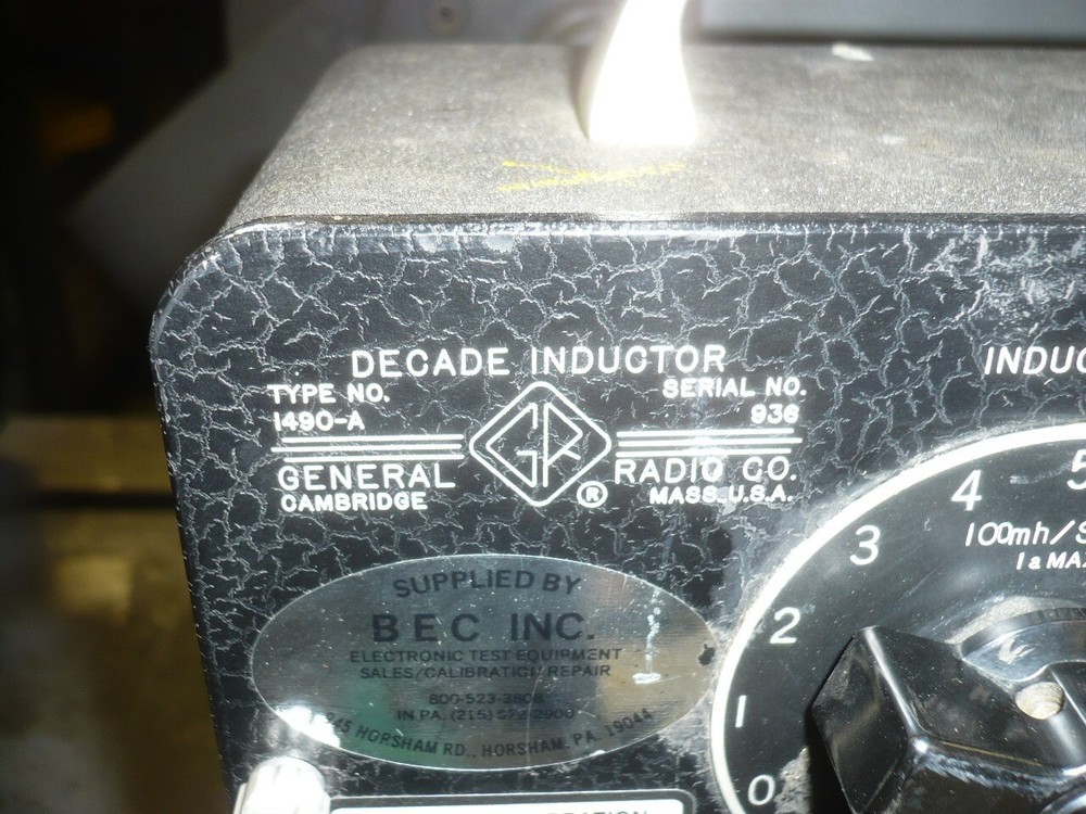 General Radio 1490-A decade inductor